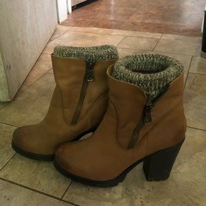 Steve Madden sweater lined winter high heeled boot